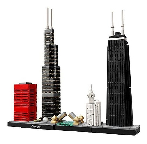 Lego Arquitectura Chicago Horizonte Conjunto De Bloque