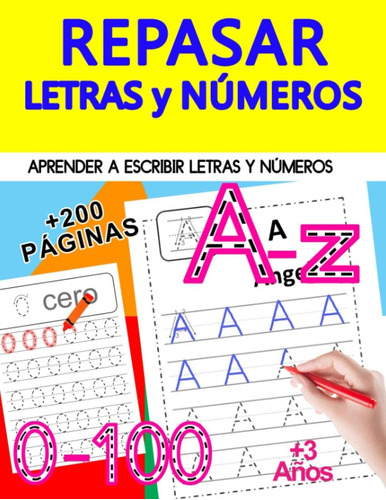 Libro: Aprender A Escribir Letras Y Números: Libro De Para