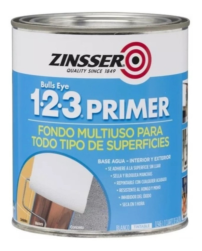 Pintura Sellador Primer Bull 1-2-3 Zinsser X 946ml 