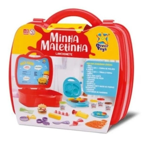 Minha Maletinha Lanchonete Diver Massas Com Massinha