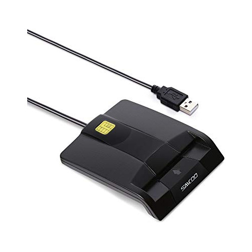 Saicoo Dod Military Usb Common Access Cac Smart Card Reader,