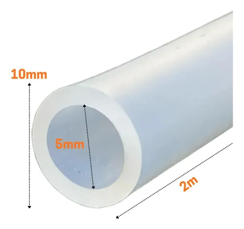 2m Mangueira Silicone 10x5mm Impressoras Entrega Full | MercadoLivre