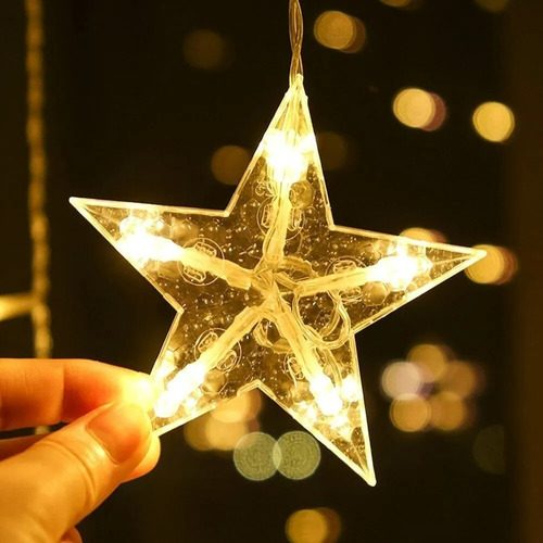 Cascata 138 Led Natal Estrela Decoração 8 Funções | Parcelamento sem juros Cascata 138 Led Natal Estrela Decoração 8 Funções | Parcelamento sem juros