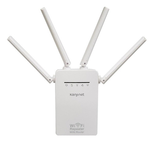 Repetidor Wifi Kanji Blanco 4200b - Potente Señal De Intern