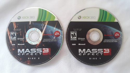 Mass Effect 3 Xbox 360 Solo Discos Físico Usado