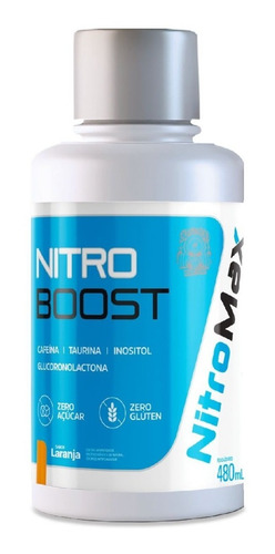 Nitro Boost Thermogenico 480ml - Nitromax - Liquid Energy Sabor Açaí Com Guaraná