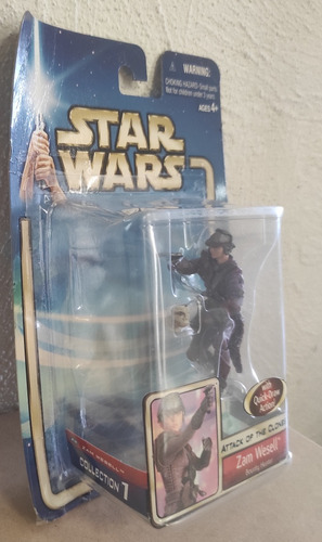 Star Wars 3.75 Anakin Skywalker & Zam Wesell At Of T Clones. (Usado)