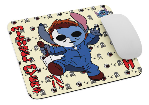 Mouse Pad Svart Diseño Stich Michael Myers Halloween