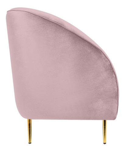 Sofá Salas Modernas Minimalistas Sillones Retro Lounge Color Rosa