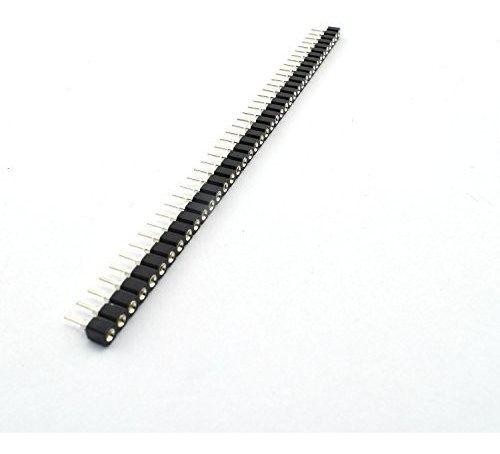 Zyamy 10 Unids 254mm 40 Pin Hembra Redonda Pin Header Strip 