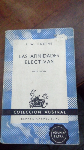 Libro Las Afinidades Electivas