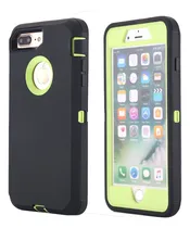 Comprar Funda Para iPhone 8 Plus\u002F7 Plus Verde\u002Fnegro Daul Layer Armor