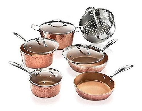 Gotham Acero Ollas Y Sartenes Set Rr Utensilios De Cocina De