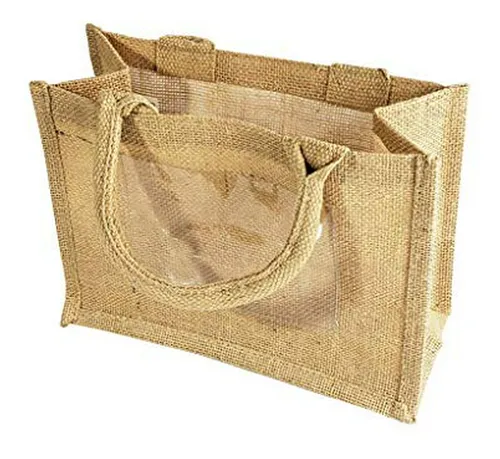 Bolsas De Yute Tbf Con Bolsillo Transparente - Recuerdos De