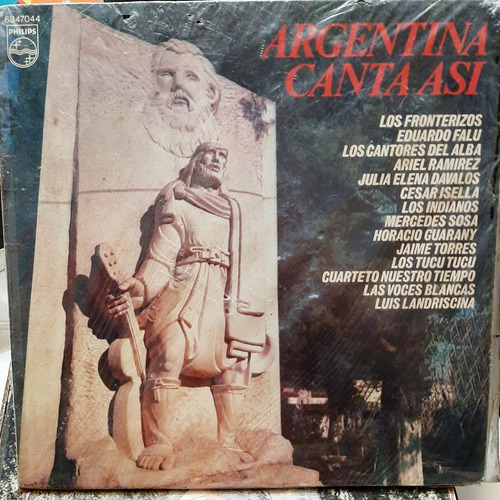 Vinilo Argentina Canta Asi Cantores Del Alba Davalos F5