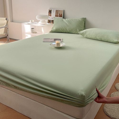New Clear Green - Lençol De Elástico Único De 150x200cm -