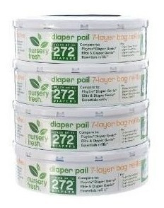 Nursery Fresh Recambio Para Diaper Genie, 272 Count (paquete