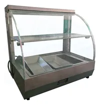 Comprar Baño De Maria Exhibidor Vitrina Guiso Vidrio Curvo 0.5 Metro