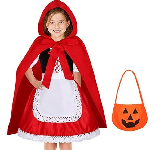 Disfraz De Caperucita Roja Para Niños Halloween Fiesta