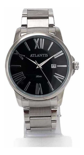 Relógio Atlantis Original Social Masculino Feminino Prata