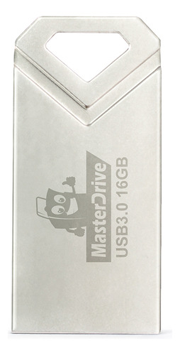 Kit 10 Pendrive 32gb 3.0 Ultra Rápido Atacado Masterdrive Prateado Diamante