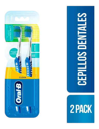 Cepillo De Dientes Oral-b Indicator Control Bac Suave 2pzas