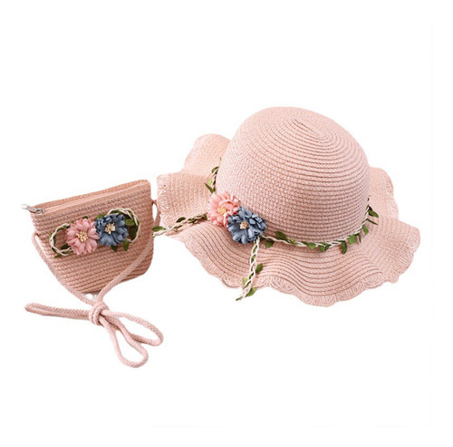 Sombrero De Sol Para Niños, Gorro De Playa, Bolso De Mano