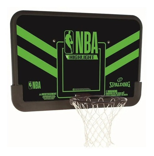 Aro Tablero De Basketball Spalding Highlight Pvc 44''