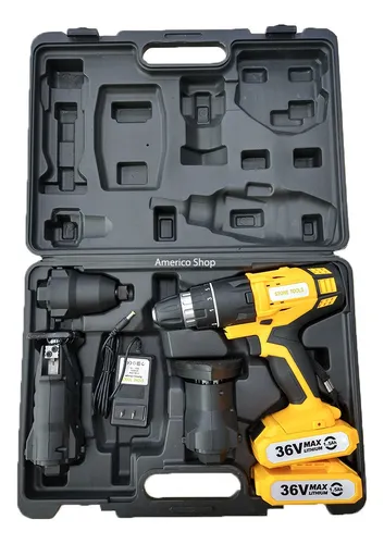Cargador Taladro Inalambrico 36v 4 Cabezotes Intercambiables