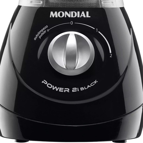 Imagem 3 de 4 de Liquidificador Mondial Power 370w 2 Velocidades 2 Litros L29