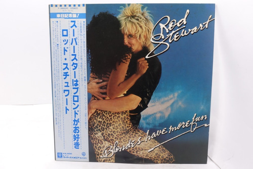 Vinilo Rod Stewart Blondes Have More Fun 1978 1a Ed. Jap Obi