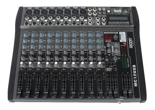 Consola Sonido Moon Mc12usb Mixer Audio Dj Sd Fx Eq Phantom