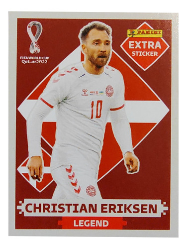 Figurita Extra Sticker Qatar 2022- Eriksen Legend