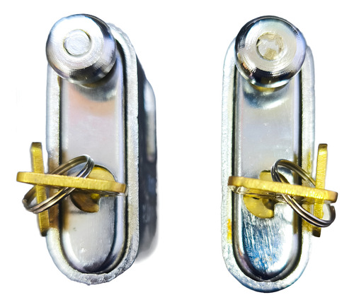 Candado Trabex Blindado 20mm (2 Unidades Misma Llave ) Gris