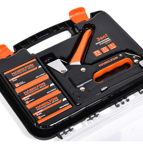 Imagen 5 de 10 de Kit Engrapadora Clavadora Prof 3 En 1 - Hamilton Pepkit