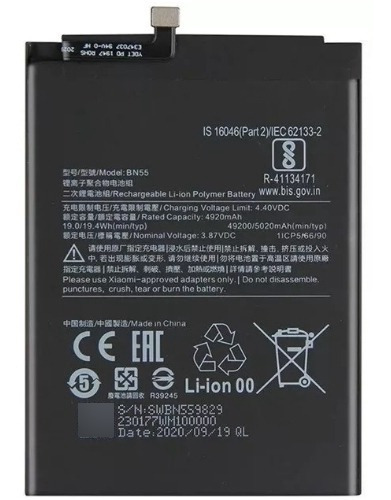 Bateria Pila Xiaomi Redmi Note 9s Bn55 Note 9 Pro