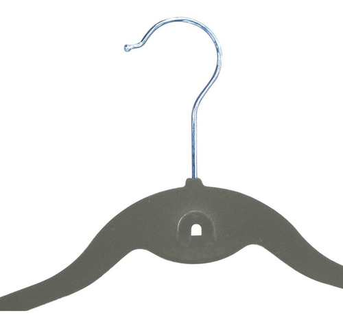 Perchas Terciopelo Antideslizante X80 Gris Begônia