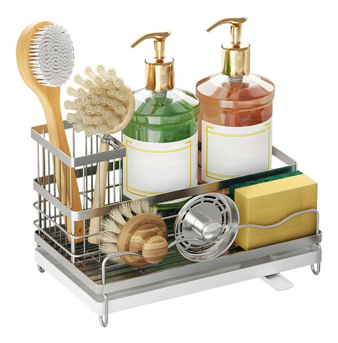Soporte Para Esponja Fregadero Cocina Con Bandeja De Drenaje