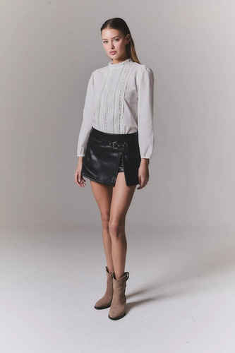 Camisa Blusa Importada Broderie Alforzas Hippie Chic Boho
