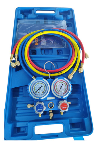 Kit Manifold Maleta Profissional Eos R22 R134a R407c R404a