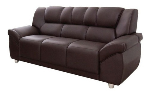 Sillon 3 Cuerpos Sofa Living Córdoba Pu Marrón