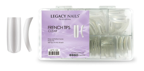 Uñas Tips French Legacy Nails Clear X500