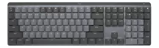 Teclado bluetooth Logitech Master Series MX Mechanical QWERTY inglês internacional cor grafite com luz branco