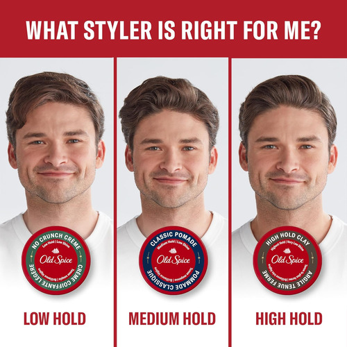 Crema Old Spice No Crunch, Crema Para Peinar El Cabello Para