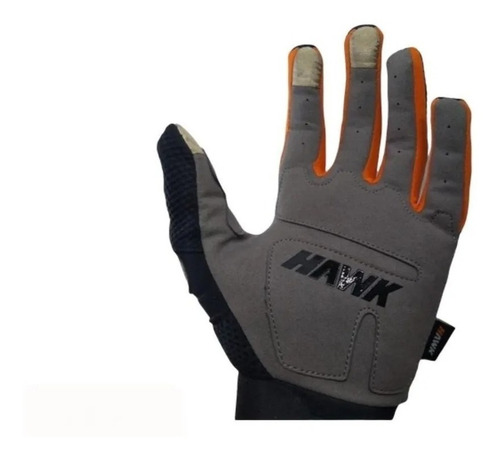 Imagen 2 de 8 de Guantes Hawk Fit Orange Riccia Motos