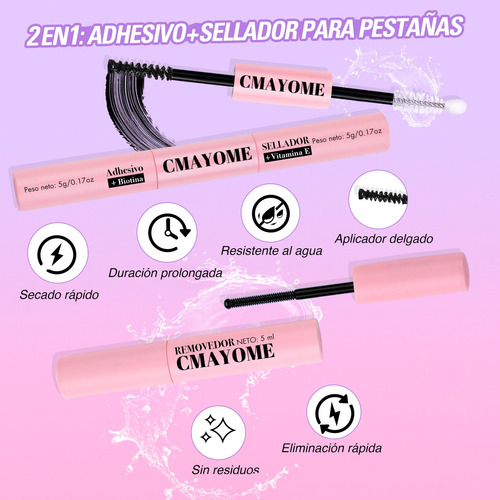 Kit De Extensiones Pestañas 30d+40d+50d 10-18mm Kit Completo