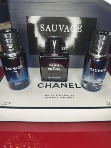 Bleu De Chanel + 2 Sauvage Dior De 30 Ml Promo Dia Del Padre
