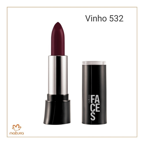 Batom Natura Faces Color Fps 8 Cor Vinho 532