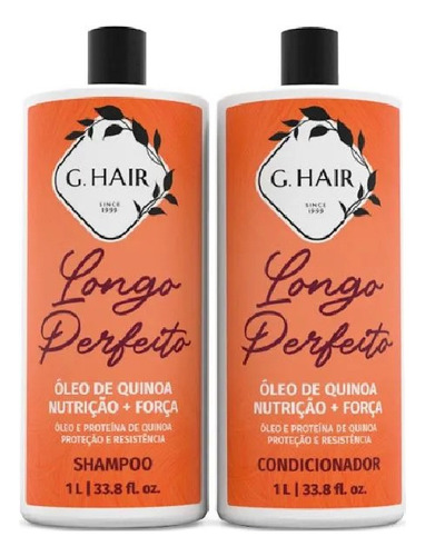  Ghair Kit Longo Perfeito Shampoo E Condicionador Litro