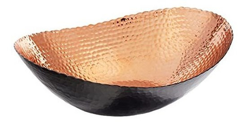 Elegance 72091 Oval Bowl, 14.75  X 11  , Negro - Cobre.